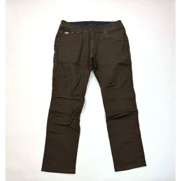Kuhl Free Kanvus Jean Mens 36x32 5 Pockets Cotton‎ Canvas Flat Front Zip Closure